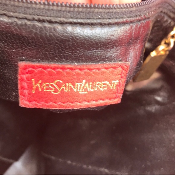 Yves Saint Laurent Stunning Red Vintage Bucket Crossbody Bag - Picture 10 of 12